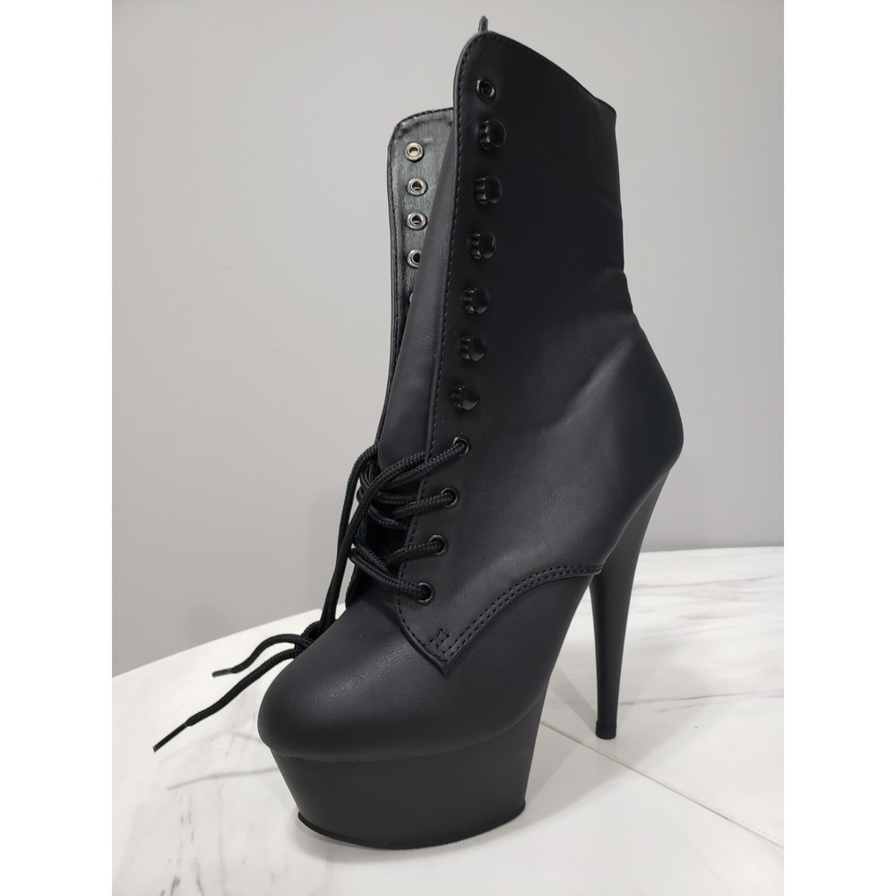 Pleaser Delight-1020 Exotic Dancing Clubwear 6" Platform Ankle Boot Faux Leather